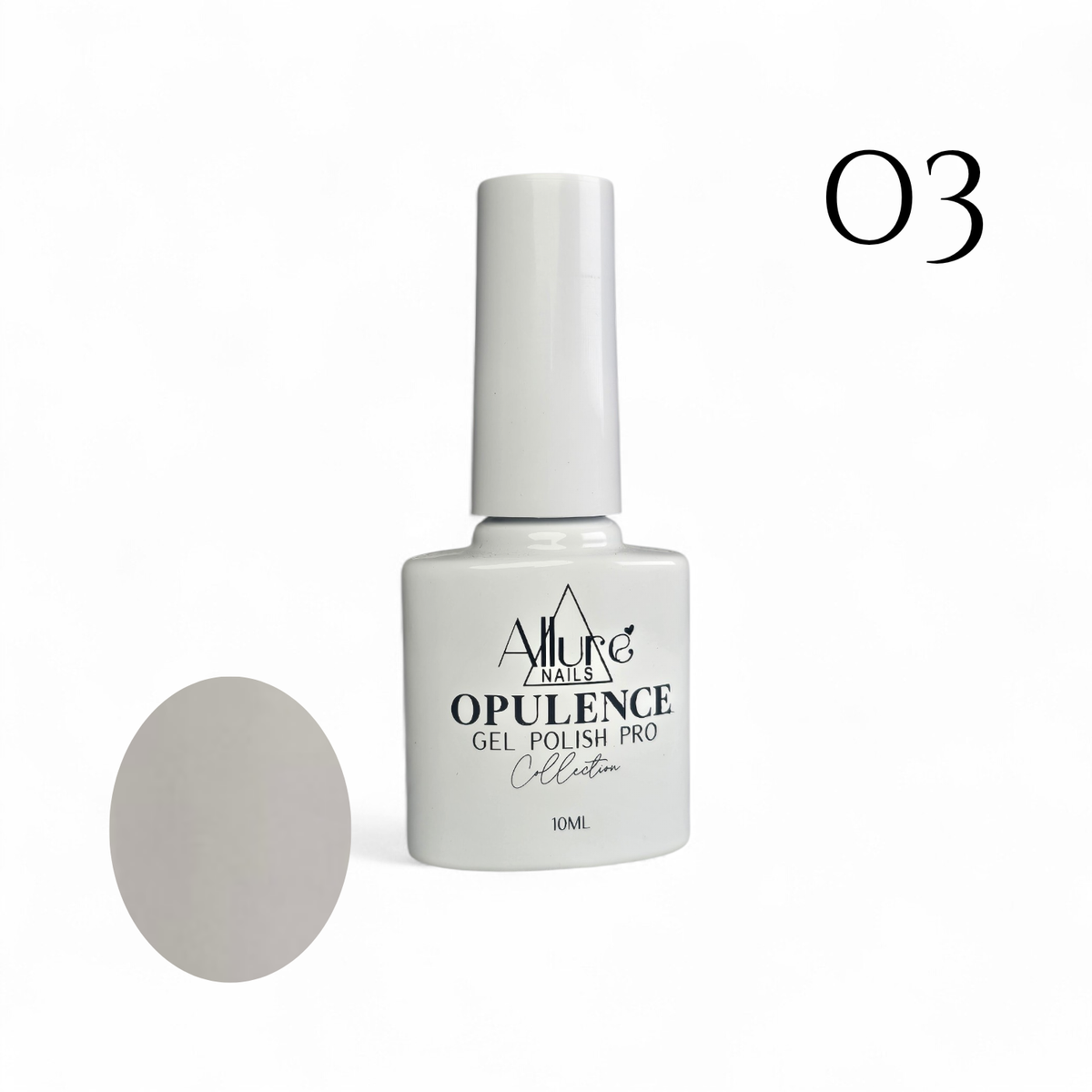 Opulence Gel Polish PRO – 03 (Milky White) | 10ML HEMA-Free & TPO-Free High Pigment Gel
