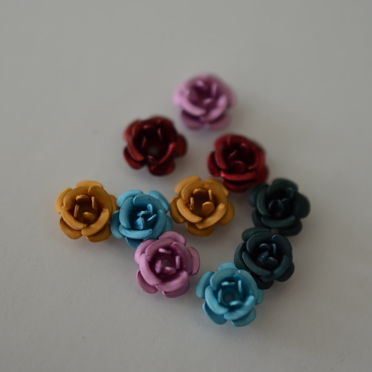 Midnight Roses – 3D Nail Charms in Jewel Tones