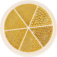 Luxury Metal Caviar Bead Wheel – Mixed Sizes Nail Art Studs