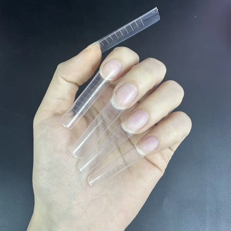 Nail Tip Ruler 💅 Measured Square Nail Tips – Long & Luxe (500pcs) – Allure Nails PR