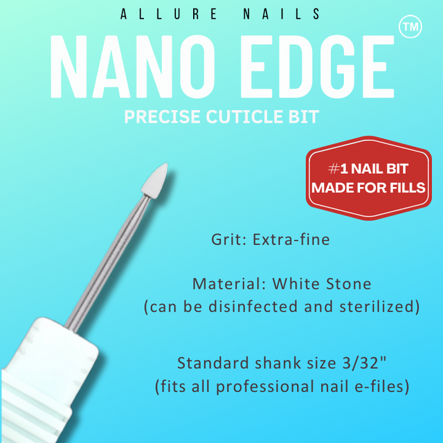 💎 Nano Edge™ Precision Cuticle Bit – The Ultimate Gentle Touch for Flawless Prep