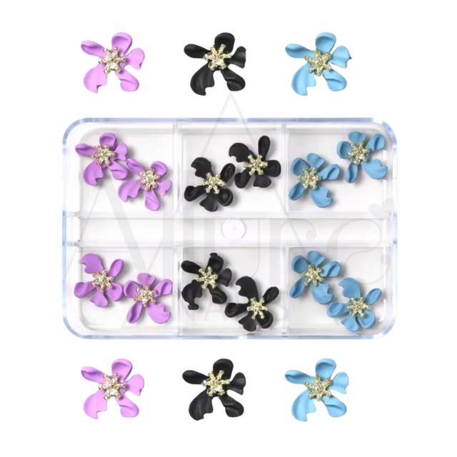 🌸 Bloom Luxe 3D Nail Charm Set