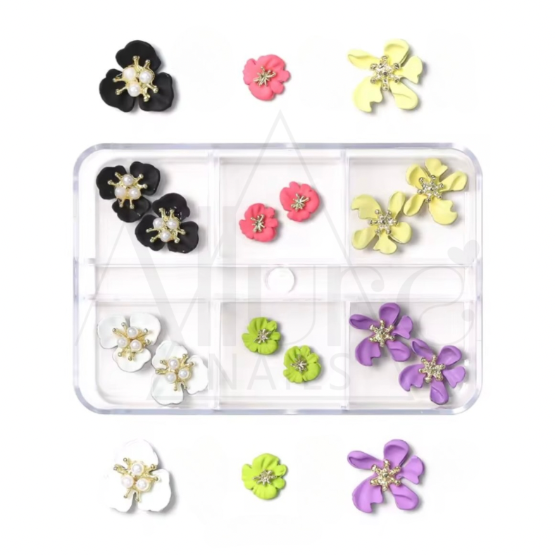 🌸 Bloom Luxe 3D Nail Charm Set