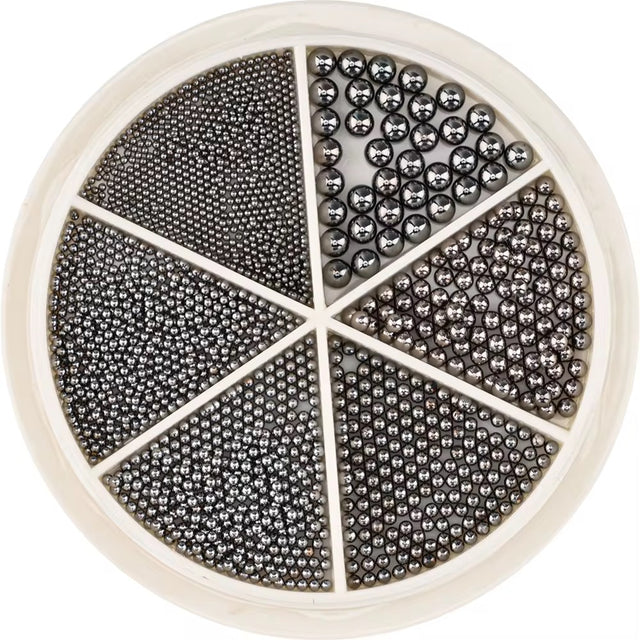 Luxury Metal Caviar Bead Wheel – Mixed Sizes Nail Art Studs