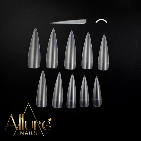 10 Size Full Well Stiletto Tips - Allure Nails PR