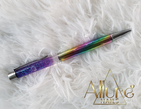 Rainbow Black Ink Pen for Appoinments - Allure Nails PR