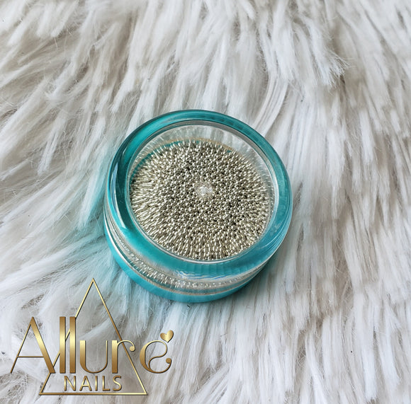 Silver Caviar Beads - Allure Nails PR