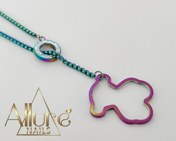 Rainbow Bear Necklace No 7 - Allure Nails PR