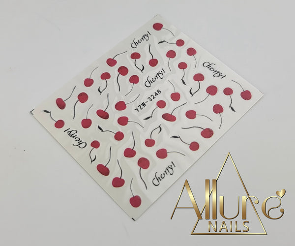 Cherry Water Decal YZW-3248 - Allure Nails PR