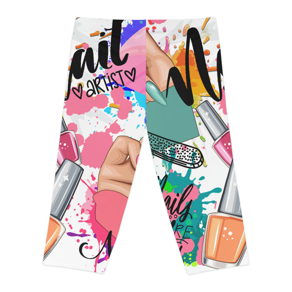 Women's Capri Leggings - Allure Nails PR