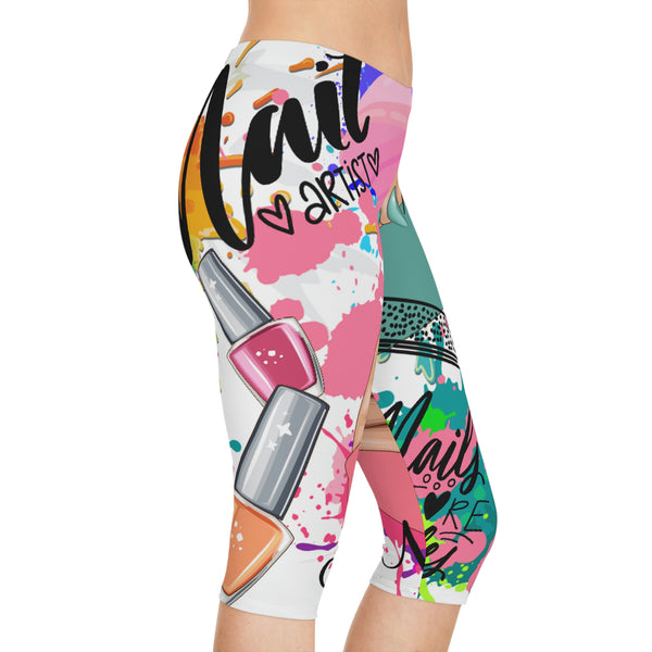 Women's Capri Leggings - Allure Nails PR