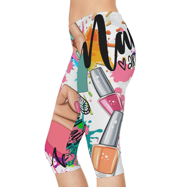 Women's Capri Leggings - Allure Nails PR