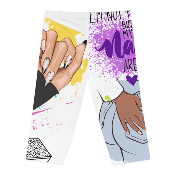 Women's Capri Leggings - Allure Nails PR