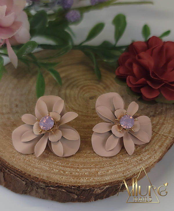 Autum Flower Earings - Allure Nails PR