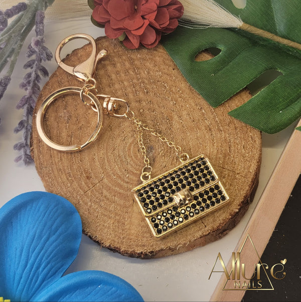 Purse Rhinestone Keychain - Allure Nails PR