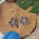 Colored Flower Rhinestone Earrings - Allure Nails PR