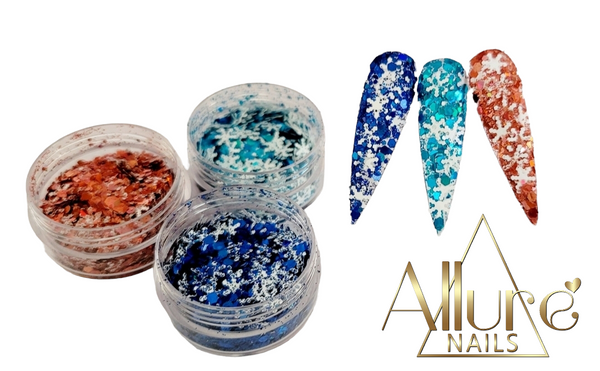 Trio Christmas Glitter - Allure Nails PR