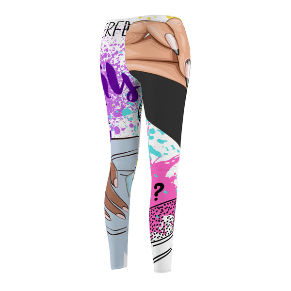 Women's Cut & Sew Casual Leggings - Allure Nails PR